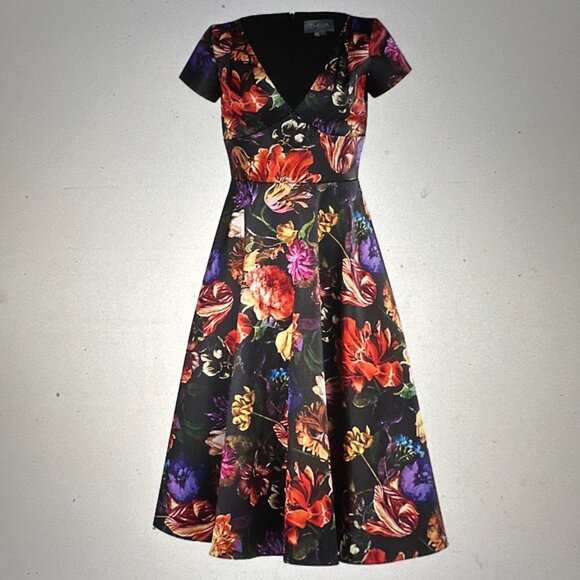 NWT - Theia Mikado dress, size 8 - Picture 2 of 2